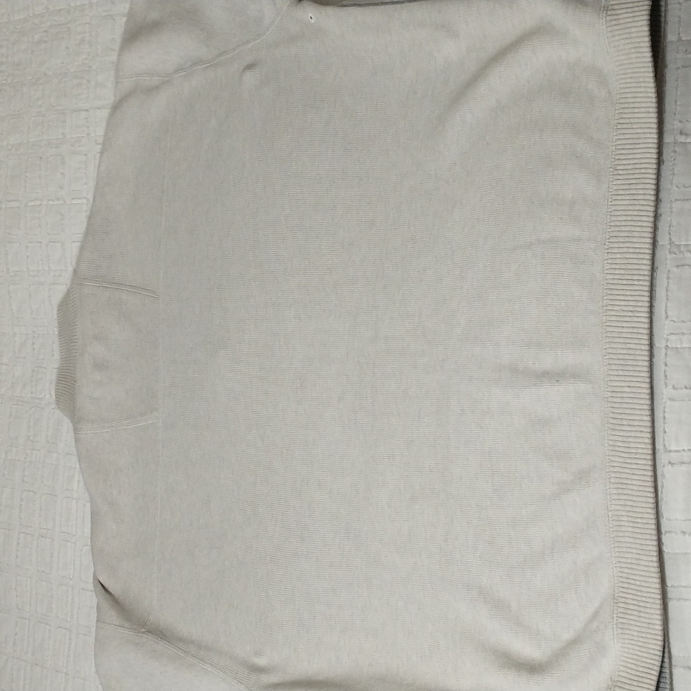 Tommy Bahama Reversible Quarter-Zip Sweatshirt, Cream And Grey, Mens Size Large - Picture 11 of 13